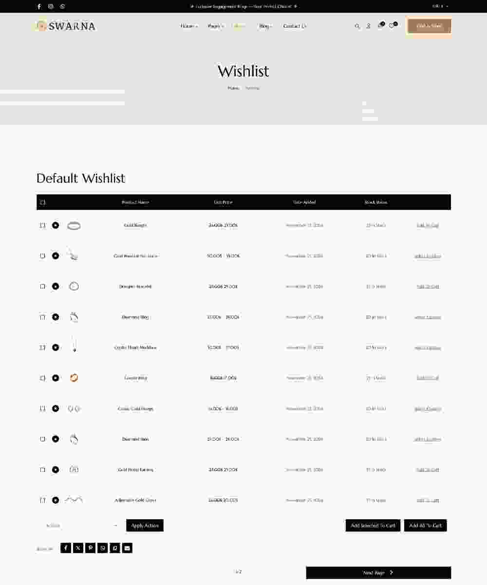 Landing Page 36 lp wishlist