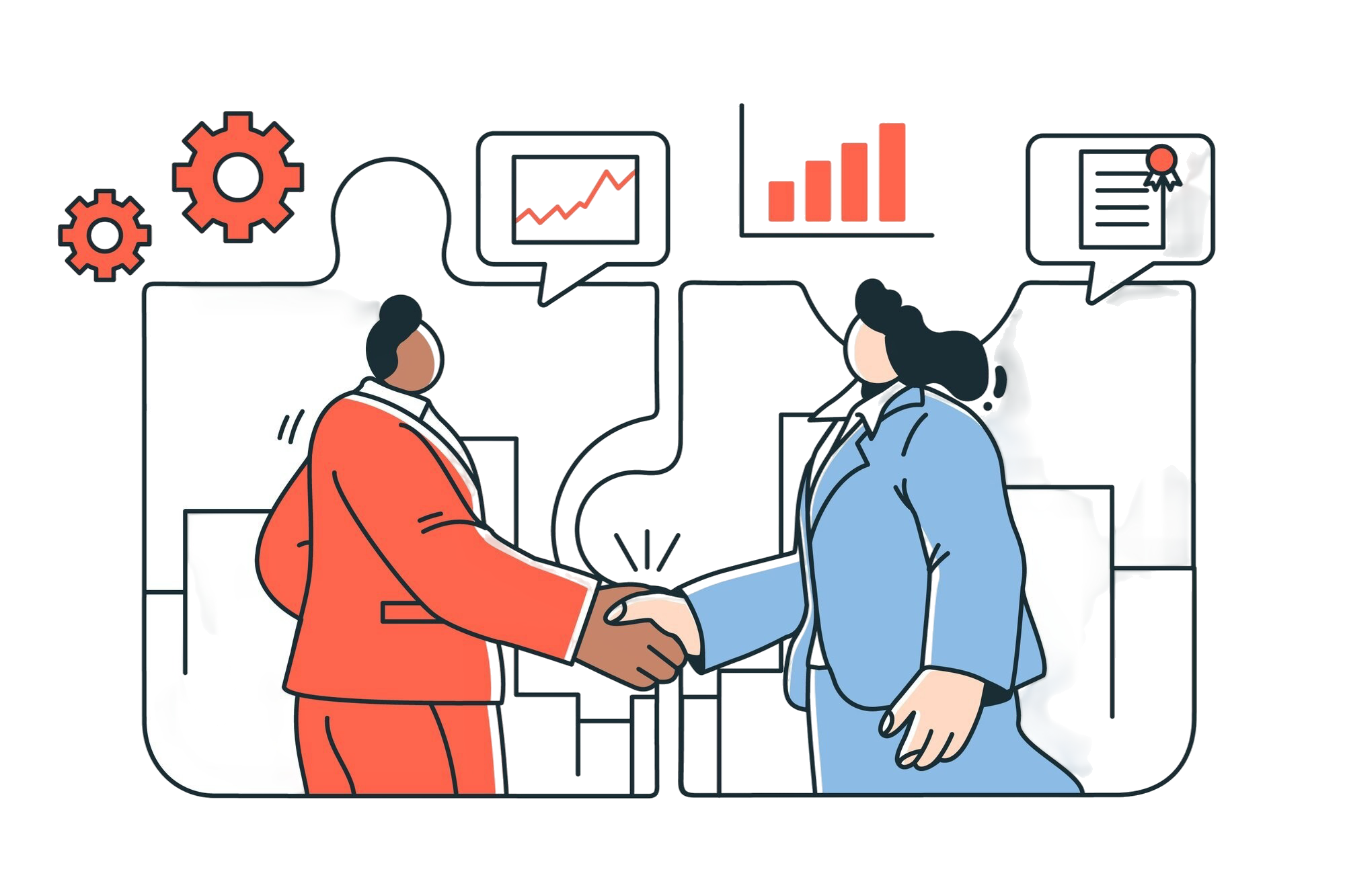 partnership concept illustration